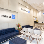 UCLA Health LaForma Think Lightweight Royal Plywood Ceiling Baffles Ceiling Beams Ceiling Beams near me Ceiling Baffles near me Ceiling laminate beams custom baffles custom ceiling baffles