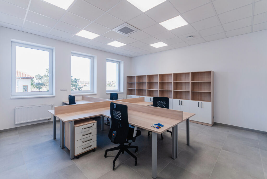 Think Lightweight Collaborative Workstations Custom Wood Panels Lightweight Custom Wood Panels Shared Tables Wall Partitions Workspace Dividers 2